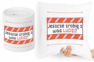 Dzień Nauczyciela Zestaw Poduszka + Skarbonka