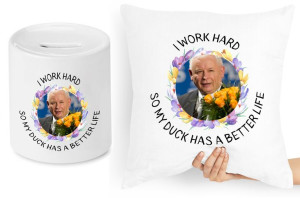 Jarosław Kaczyński Zestaw Poduszka + Skarbonka