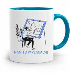 Kubek Błękitny Architekta Mam To W Planach Prezent
