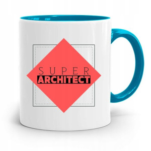 Kubek Błękitny Architekta Super Architekt