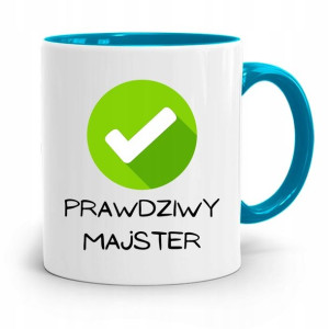 Kubek Błękitny Dla Budowlańca Prawdziwy Majster