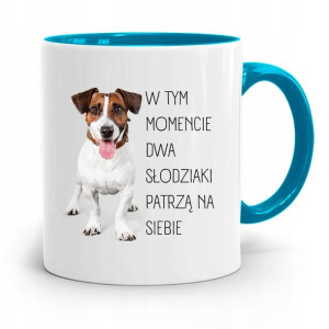 Kubek Błękitny Dla Chłopaka Dwa Słodziaki Patrzą