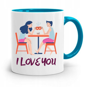 Kubek Błękitny Dla Chłopaka I Love You