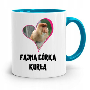 Kubek Błękitny Dla Córki Fajna Córka Kurła