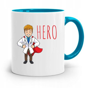 Kubek Błękitny Dla Doktora Lekarz Medyk Hero
