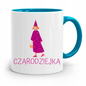 Kubek Błękitny Dla Dzieci Córki Czarodziejka +imię