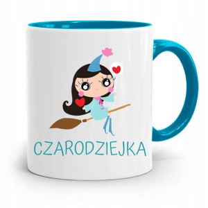 Kubek Błękitny Dla Dzieci Córki Czarodziejka +imię