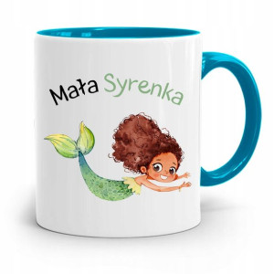 Kubek Błękitny Dla Dzieci Córki Syrenka +imię