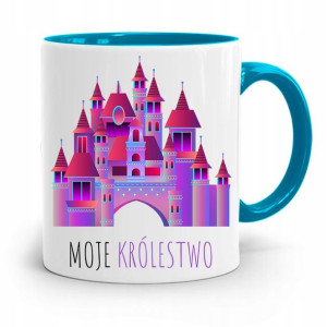 Kubek Błękitny Dla Dzieci Moje Królestwo +imię