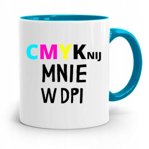 Kubek Błękitny Dla Grafika Cmyknij Mnie W Dpi