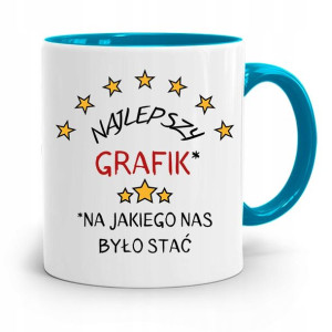 Kubek Błękitny Dla Grafika Najlepszy Grafik
