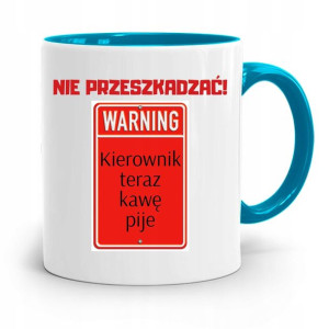 Kubek Błękitny Dla Kierownika Teraz Kawe Piję