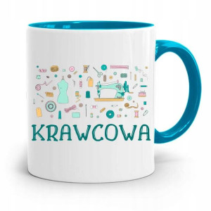 Kubek Błękitny Dla Krawcowej Krawca Krawcowa