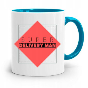 Kubek Błękitny Dla Kuriera Super Delivery Man