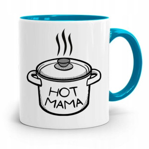 Kubek Błękitny Dla Mamy Hot Mama Prezent