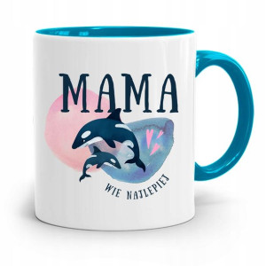Kubek Błękitny Dla Mamy Mama Wie Najlepiej Prezent