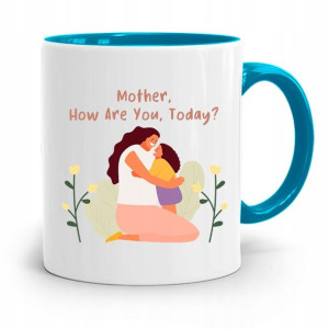 Kubek Błękitny Dla Mamy Mother How Are You Prezent