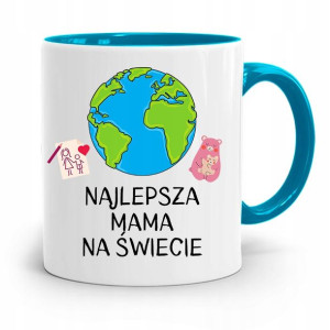 Kubek Błękitny Dla Mamy Najlepsza Na Świecie