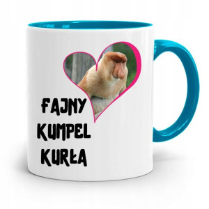 Kubek Błękitny Dla Przyjaciel Fajny Kumpel Kurła