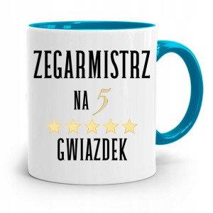 Kubek Błękitny Dla Zegarmistrza Na Pięć Gwiazdek