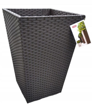 Keter Doniczka Rattan Donica Brąz M 55l Ratan