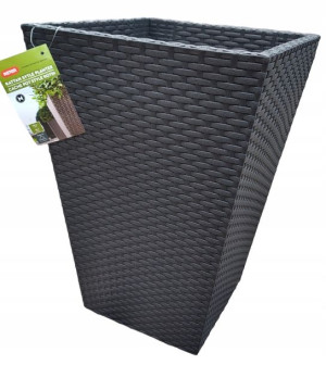 Keter Doniczka Rattan Donica Antracyt M 55l Ratan