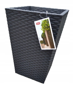 Keter Doniczka Rattan Donica Antracyt S 23l Ratan