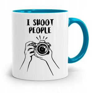 Kubek Błękitny Fotografa I Shoot People Prezent