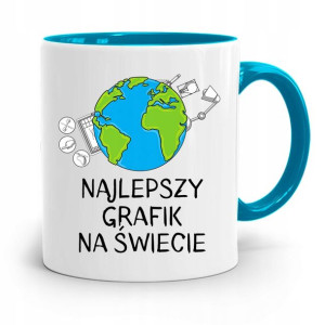 Kubek Błękitny Grafika Najlepszy Grafik Na Świecie