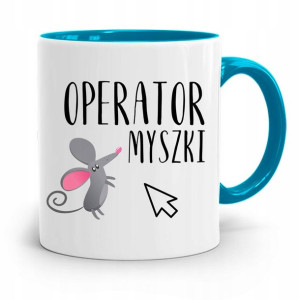 Kubek Błękitny Informatyka Operator Myszki Prezent