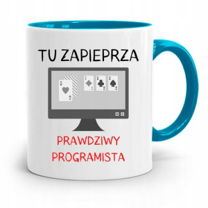 Kubek Błękitny Informatyka Zapieprza Programista
