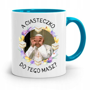 Kubek Błękitny Jan Paweł Ii Papież A Ciasteczko?