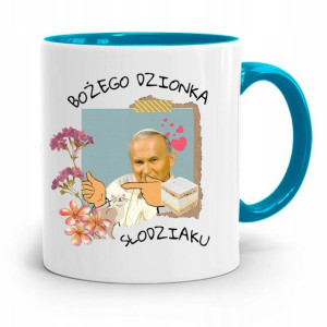 Kubek Błękitny Jan Paweł Ii Papież Bożego Dzionka