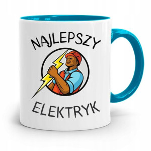Kubek Błękitny Najlepszy Prezent Dla Elektryka