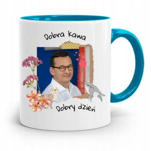 Kubek Błękitny Politycy Premier Mateusz Morawiecki