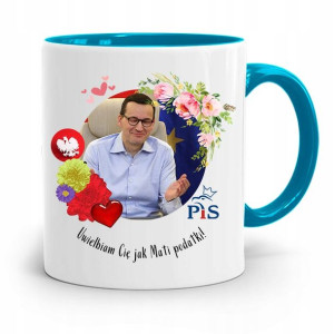 Kubek Błękitny Politycy Premier Mateusz Morawiecki