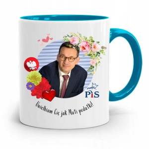 Kubek Błękitny Politycy Premier Mateusz Morawiecki