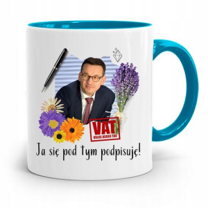 Kubek Błękitny Politycy Premier Mateusz Morawiecki