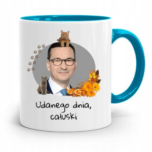 Kubek Błękitny Politycy Premier Mateusz Morawiecki