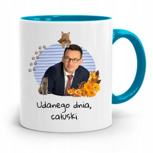 Kubek Błękitny Politycy Premier Mateusz Morawiecki