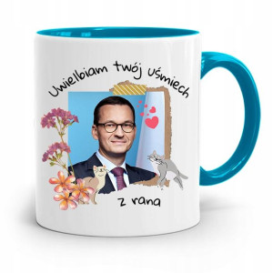 Kubek Błękitny Politycy Premier Mateusz Morawiecki