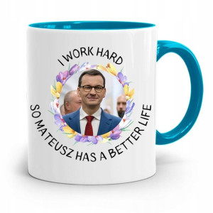 Kubek Błękitny Politycy Premier Mateusz Morawiecki
