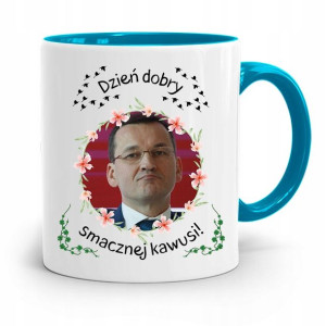 Kubek Błękitny Politycy Premier Mateusz Morawiecki