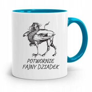 Kubek Błękitny Potwornie Fajny Dziadek