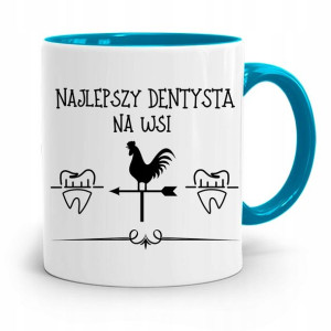 Kubek Błękitny Prezent Dentysty Najlepszy Na Wsi