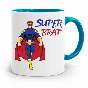 Kubek Błękitny Prezent Dla Brata Super Brat