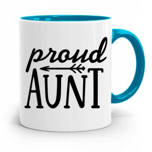 Kubek Błękitny Prezent Dla Cioci Proud Aunt