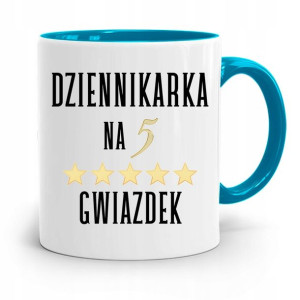 Kubek Błękitny Prezent Dla Dziennikarza Reportera