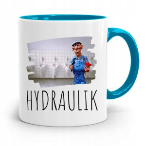 Kubek Błękitny Prezent Dla Hydraulika Hydraulik