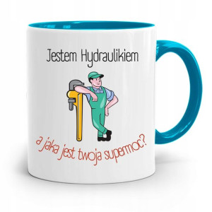 Kubek Błękitny Prezent Dla Hydraulika Jestem